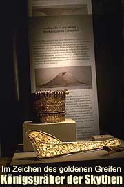 Im Zeichen des Goldenen Greifen - Königsgräber der Skythen. Ausstellung in der Kunsthalle der Hypo Kulturstiftung (Foto: Marikka-Laila Maisel)
